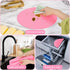 Silicone Baking Mat Cake Mat, Round with Measurements for Pastry Baking Sheet, Non-Stick, Pink