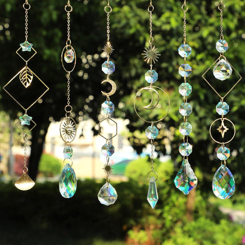 400 DIY Suncatchers, pcs Sun Catchers Making Supplies Kit Art and Crafts for Adults Prism Hanging Decorative Suncatcher