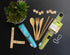 To-Go Ware Bamboo Travel Utensils, Utensil Set with Carrying Case, Indigo