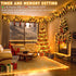 66FT 200 8 LED Rope Lights for Outside, Plug in Rope Lights Outdoor Waterproof with Modes, Connectable Flexible Clear