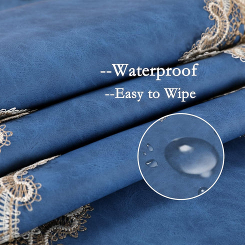 72 Inches (16x72 inch,Blue) Vintage Lace Dining Table Runner, Macrame Coffee Table Runners for Kitchen Home Christmas