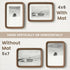 5x7 5 7 4x6 Picture Frame, USA-Sourced Natural Walnut Wood Photo Frame with Tempered Glass, Handcrafted Rounded Corner