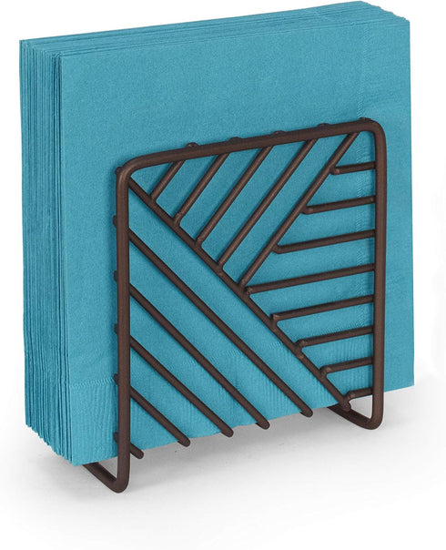 Spectrum Diversified Wright Napkin Holder - Geometric Vertical Napkin Dispenser for Kitchen