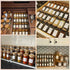Kuocodall 201 Spice Jar Labels - Preprinted Minimalist Waterproof Stickers for Kitchen Jars, Herb & Seasoning Labels
