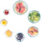 Modfamily Silicone Stretch Lids (7 Pack) - Reusable, Durable & Expandable for Many Container Sizes, Dishwasher Safe