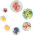 Modfamily Silicone Stretch Lids (7 Pack) - Reusable, Durable & Expandable for Many Container Sizes, Dishwasher Safe