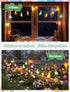 8.5ft 10 Count Easter Bunny Carrot String Lights, Connectable Plug in Rabbit Light, UL Certified Multicolor Decor
