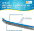 18" U.S. Pool Supply Pool Brush Head for Inground Pools - Stainless Steel Pool Brush, Metal Wire Bristles, Scrubbing
