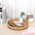 Hipiwe 11.8" Round Key Basket Bowl for Entryway Table, Large Rattan Tray Decorative Ottoman Trays Centerpiece