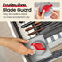 Kitchy Pizza Cutter Wheel Ergonomic Slicer with Protective Blade Cover (Red)