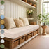 Custom Bench Cushions, Cat Claw Leather Fabric Bench Cushions for Indoor/Outdoor Furniture,