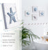 TideAndTales Beach Decor Seashell Wall Art - Set of 4 Textured 3D Shells and Starfish Decorations for Coastal Bedroom