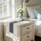 yuboo Blue and White Table Runner 36 Inches, Small Coastal Nautical Dresser