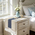 yuboo Blue and White Table Runner 36 Inches, Small Coastal Nautical Dresser