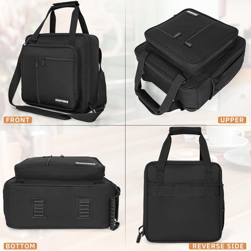 Coffee Maker Carrying Bag OUUTMEE for Keurig K-Mini or K-Mini Plus, Portable Storage Tote with Extra Pockets