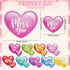 18Pcs Valentine's Day Reflective Car Magnets Cute Conversation Heart Fridge Magnetic Stickers Candy Heart Garage Magnet for Mailbox Metal Door Cabinets (Not for Aluminum Alloy Vehicle)