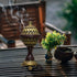 AM Lux Globe Incense Burner, Bakhoor Cone Holders for Office & Spiritual D cor (Bronze)
