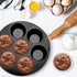 Air Fryer Muffin Pan (7 Cups) - Nonstick Silicone Muffin Pans for Baking & Freezing, Dishwasher Safe