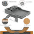 Couch Cup Holder, 4-in-1 Side Couch Arm Tray with Phone Holder, Sofa Clip on Side Table for Home Drinks and Snacks