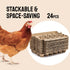 24-Pack, 12-Count Dozen PTCOM Hatortempt Bulk Egg Cartons - Reusable Basket - Recycled Paper Pulp Protection
