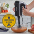 West Bend Hand Mixer Plus with Immersion Blender Attachment, 250-Watts, 6 Speed Options, Ergonomic Handle, Snap-On