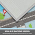 Decor,6.6'x5' Capslpad Sky Blue Car Road Kid Rug Carpet Playmat for Playoom Traffic Road Kids Play Mat for Toddler Non