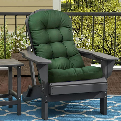 Outdoor Adirondack Chair Cushions Dark Green High Back Rocking Chair Cushion Indoor
