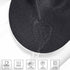 AHHFSMEI Round Braided Placemats, 15 Inch Round Table Mats for Dining Tables, Set of 6 (Black)