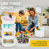 4 Pack Skywin TidyFriend Stackable Storage Bins for Pantry, Stackable Bins For Organizing Food, Kitchen, and Bathroom
