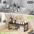 Countertop 1 Pack) DOLALIKE Expandable kitchen Organizer, Stackable Cabinet Shelf Organizers, Space Saving Spice Rack