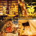 HOBAYS 20 Pack 7ft 20 Fairy Lights Battery Operated LED Mini String Lights Twinkle Lights Silver Wire Firefly Starry