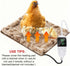 15.7 23.6 inch Chicken Heating Pad Chick Brooder Pad Poultry Heated Mat Adjustable Digital Thermostat Brood Heater