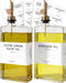 Glass Olive Oil Dispenser Bottle for Kitchen by Brighter Barns - Coffee
