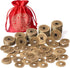 Coopay 240 Pieces Chinese Coins for New Year Feng Shui, Good Luck Fortune I-Ching Ornament with Red Pouch