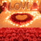 AWCCXMYM 3000 PCS Red Artificial Fake Rose Petals for Romantic Night, Wedding Valentine's Day Decoration