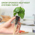 8 24 Kratky Method Hydroponic Planter Kit, Hydroponic Planter Plus Growing Sponges for Herbs, Hydroponic Mini Buckets