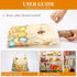 Ronxzas 2 Pack Beeswax Bread Bags for Homemade Sourdough, Reusable Natural Cotton Large Bees Wax Bag Food Storage Bags