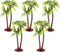 Amosfun 5Pcs Plastic Coconut Palm Model Trees, Artificial Trees, Miniature Plant for Cake Decorations