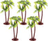Amosfun 5Pcs Plastic Coconut Palm Model Trees, Artificial Trees, Miniature Plant for Cake Decorations