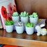 Youngever 24 Pack 5CM Mini Plastic Planters, Indoor Flower Pots, Grey Gardening Pot with Drainage - NO Plant Included