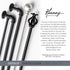 Kenney Kiera Crown Adjustable Curtain Rod, 28 to 48 Inches, Extendable Set, Matte Black