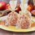 24 Pack Bling Candy Apple Sticks and Bags Kits, Caramel Apple Wooden Skewers, Food Bamboo Decorative Sticks for Treats