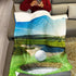 40 x50, SXCHEN - Swaddle/Soft Fleece Blanket, Pure White, Plush, Golf Course Beautiful Sky Hole Bunker, Print