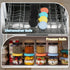 fantovo Set, 8 Pack Spice Lids & Silicone Lids Only Compatible with Oui Yogurt Jars (Transparent), Reusable Covers