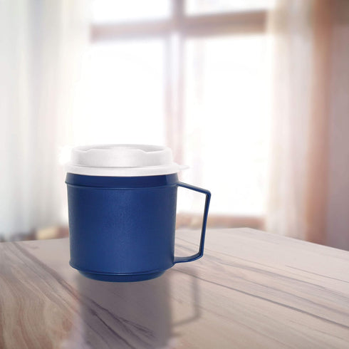Rehabilitation Advantage Weighted Insulated Mug with Tumbler Lid (8oz), Blue