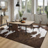 4x6 DweIke Cow Print Rugs for Living Room, Soft Brown Faux Animal Cowhide Area Rug, Washable Non-Slip Stain Resistant