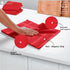 12 Pack 16x26 Inch, 100% Set, Red Waffle Weave Kitchen Towels, Cotton, Absorbent Dishcloth Quick Drying, Durable