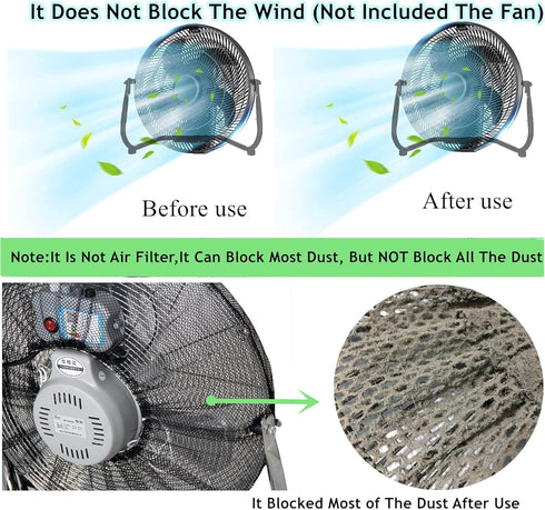 20 inch Dustproof Protection Cover for Floor Fan, 20" Mesh Cover, Children Finger Safety Protection Net for Industrial