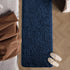 Soft Navy Blue Runner Rugs, 2x4 ft Plush Fluffy Carpets for Bedroom, Shag Furry Area Rug for Living Room Girls Kids Room