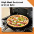 TeamFar Pizza Pan, 13.5 Inch Large Round Baking Tray with Nonstick Coating & Stainless Steel Core, Non-Toxic